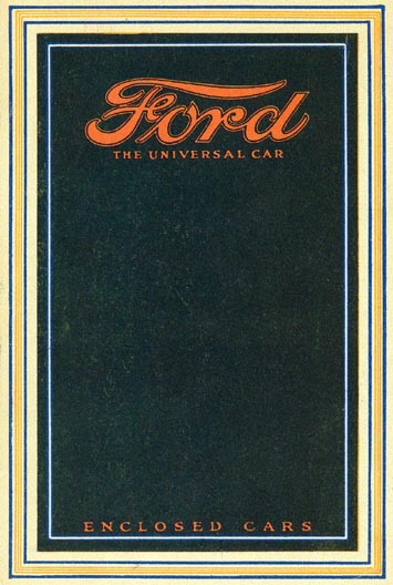 1915 Ford Enclosed Cars Brochure